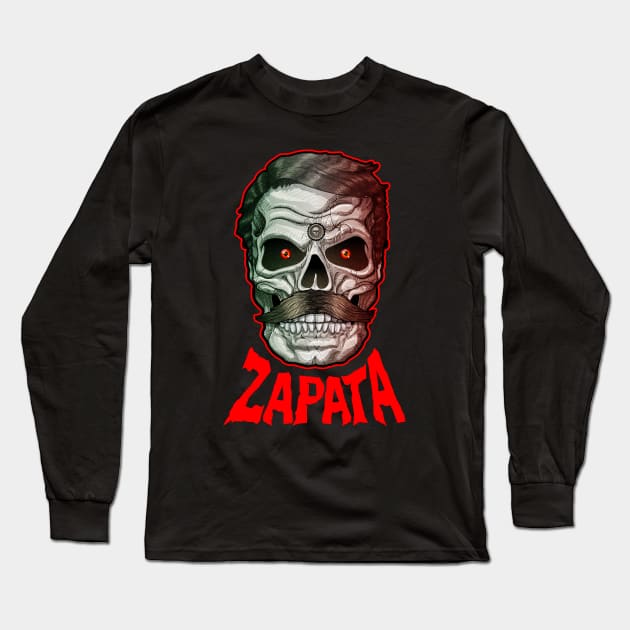 Emiliano Zapata Long Sleeve T-Shirt by HEJK81